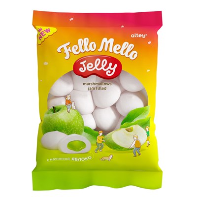 Жевательный зефир с начинкой FELLO MELLO со вкусом яблока 55г 5MCXIGXqgMbKZF9EIshRW3 - фото 16097