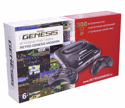 SEGA Retro Genesis Modern + 300 игр + 2 джойстика (модель: ZD-04a, Серия: ZD-00) l7eavecogQPK4et9joWIK1 - фото 17469